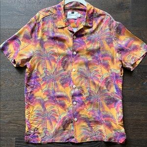 Topman Tropical Button Down Shirt